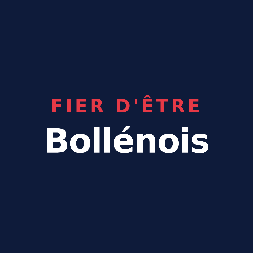 T-shirt « Fier d'être Bollénois » — design pour La Bollène-Vésubie