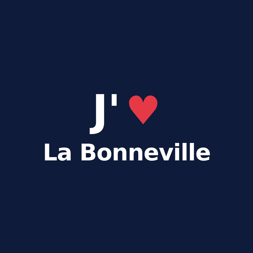 T-shirt personnalisé La Bonneville — design J'aime La Bonneville