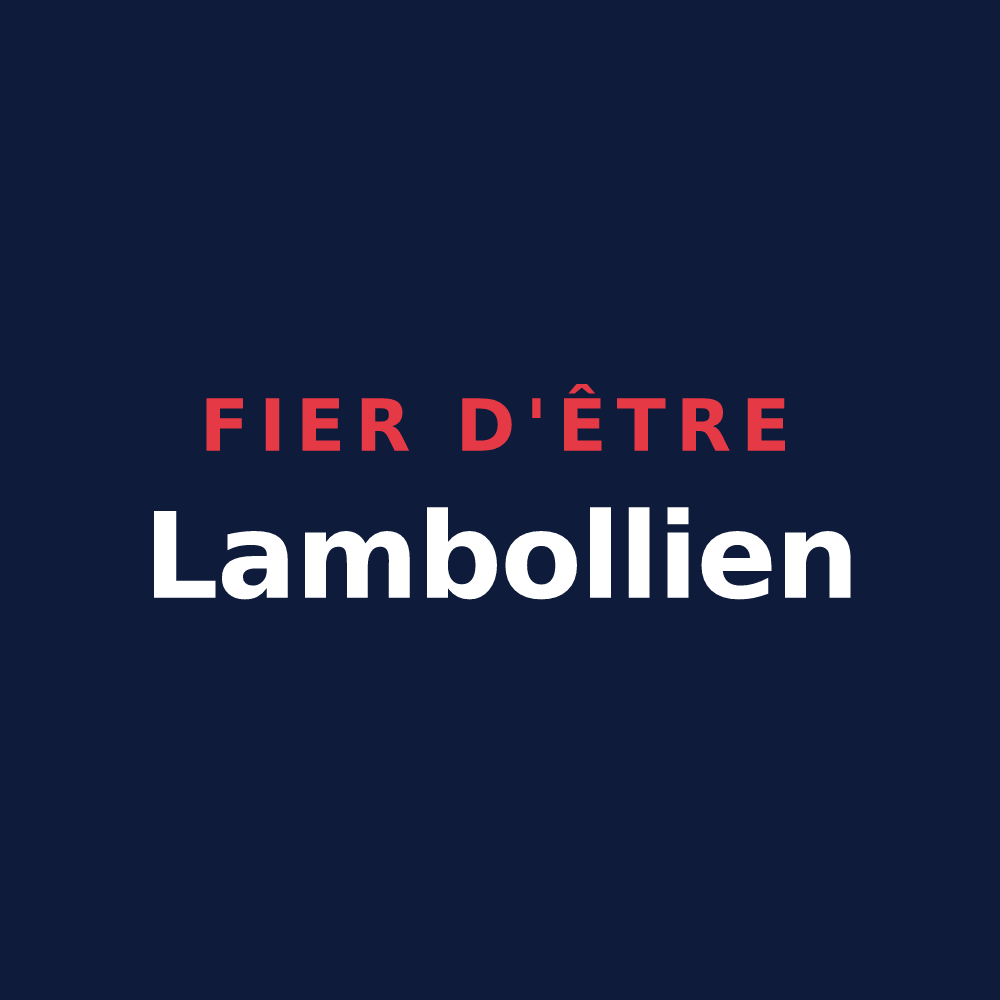 T-shirt « Fier d'être Lambollien » — design pour La Bouillie