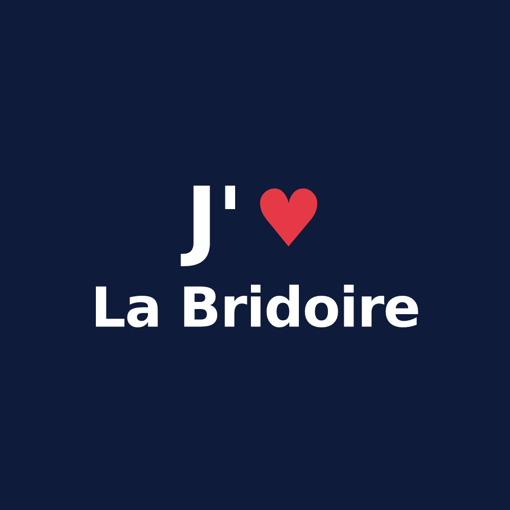 T-shirt personnalisé La Bridoire — design J'aime La Bridoire
