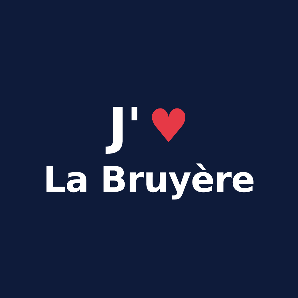 T-shirt personnalisé La Bruyère — design J'aime La Bruyère
