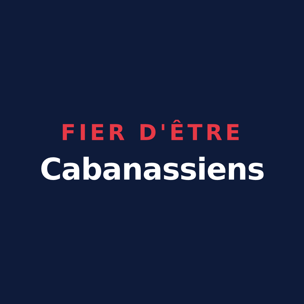 T-shirt « Fier d'être Cabanassiens » — design pour La Cabanasse