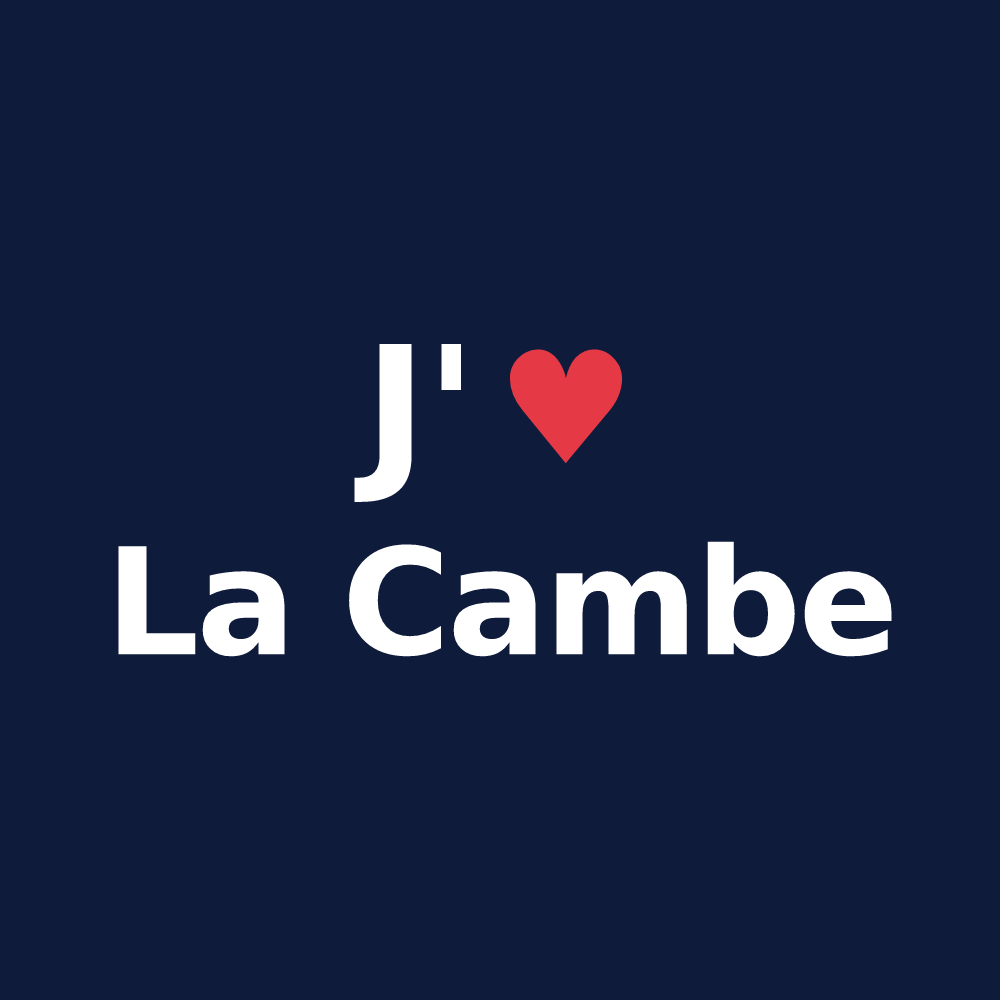 T-shirt personnalisé La Cambe — design J'aime La Cambe