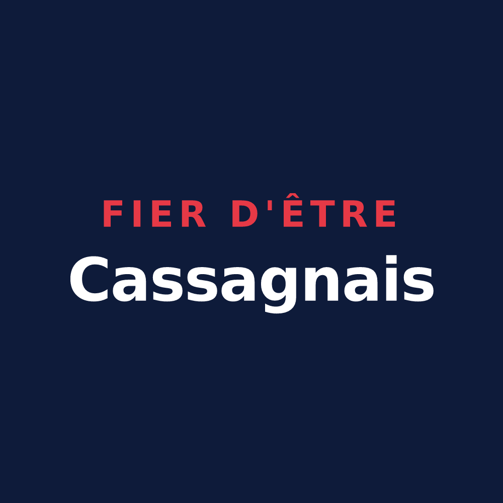 T-shirt « Fier d'être Cassagnais » — design pour La Cassagne