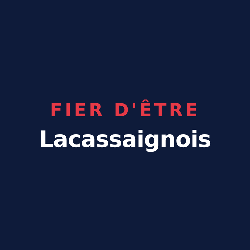 T-shirt « Fier d'être Lacassaignois » — design pour La Cassaigne