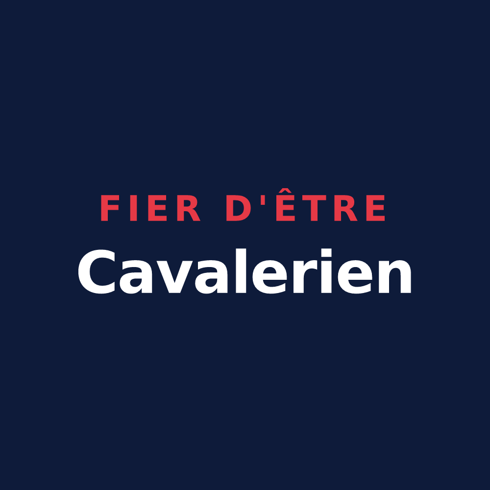 T-shirt « Fier d'être Cavalerien » — design pour La Cavalerie