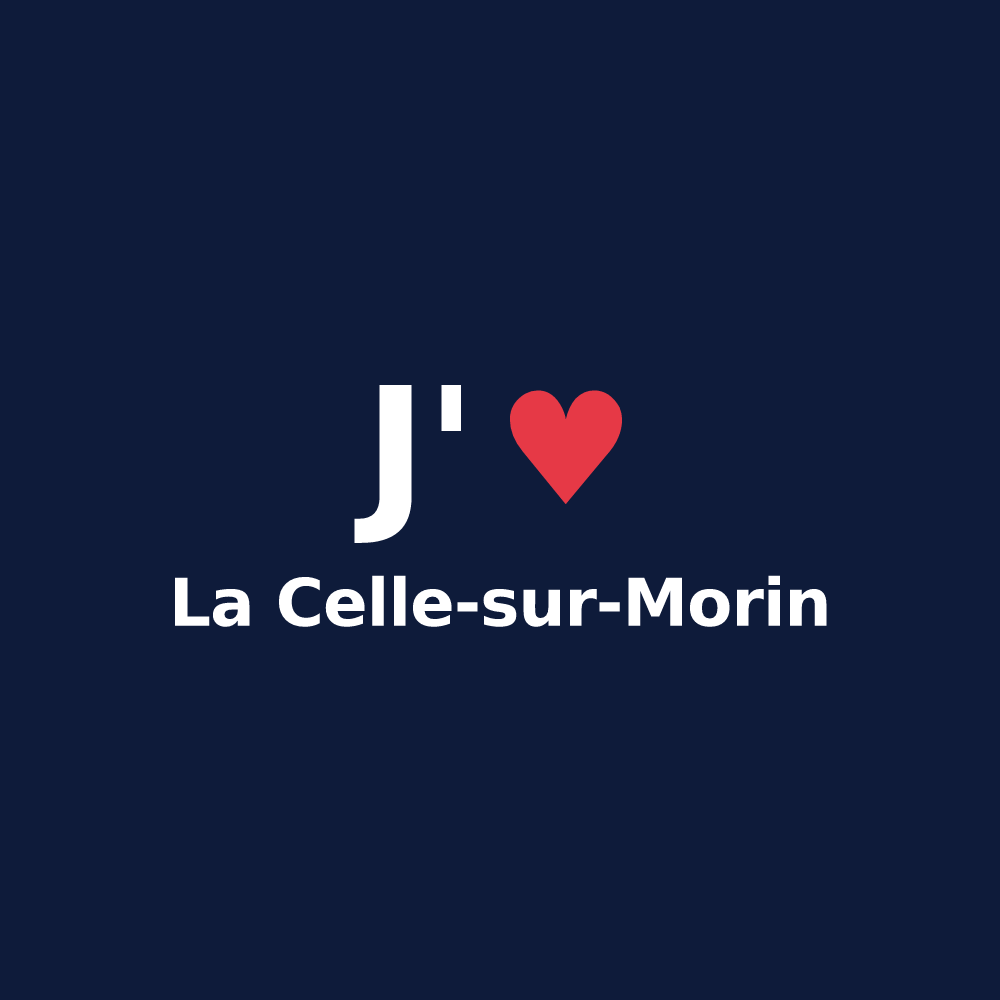 T-shirt personnalisé La Celle-sur-Morin — design J'aime La Celle-sur-Morin
