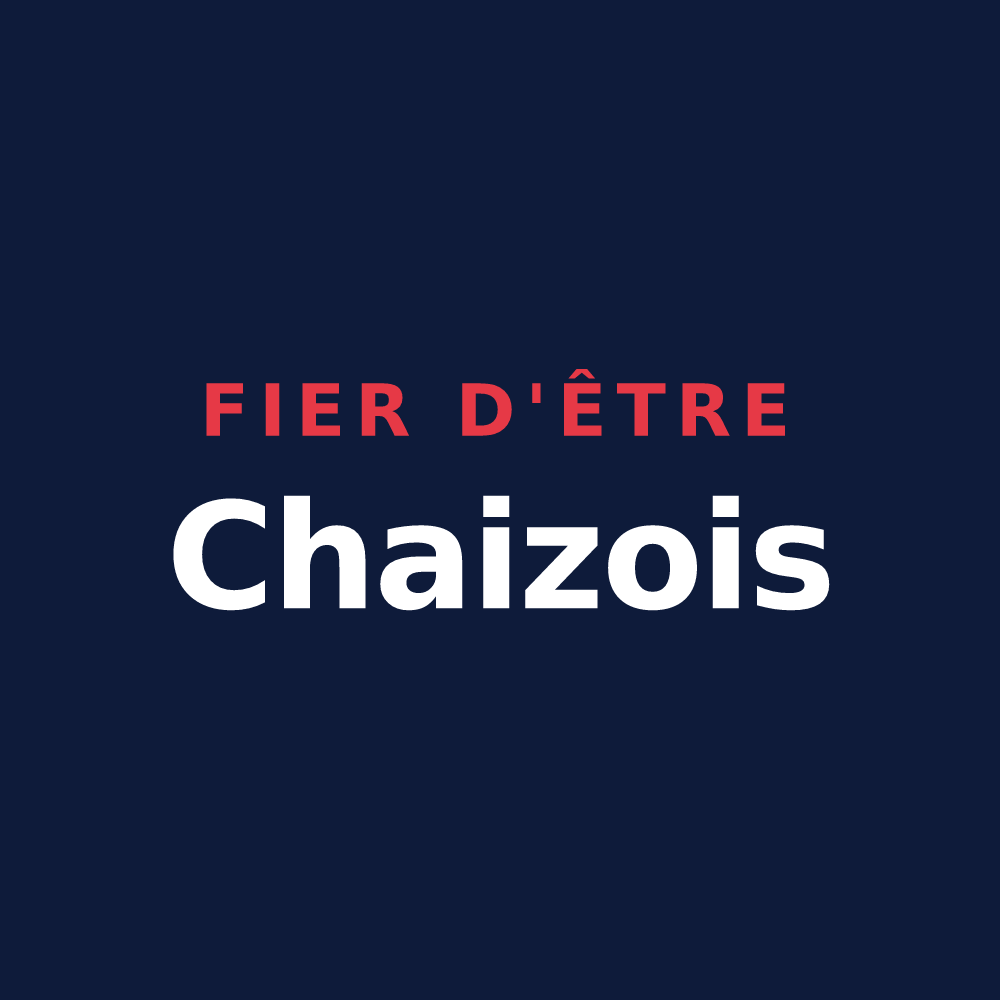 T-shirt « Fier d'être Chaizois » — design pour La Chaize-Giraud