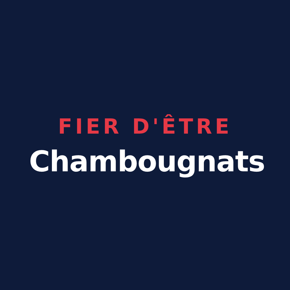 T-shirt « Fier d'être Chambougnats » — design pour La Chambonie