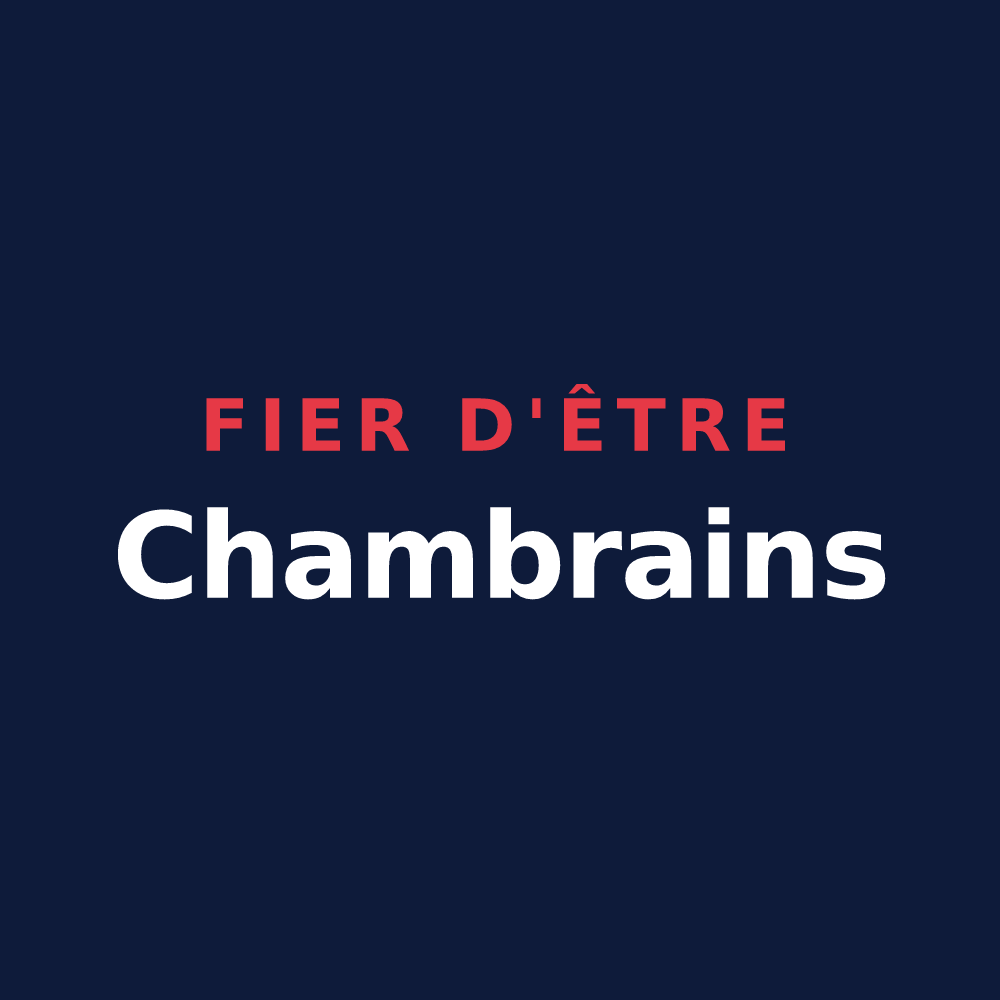 T-shirt « Fier d'être Chambrains » — design pour La Chambre
