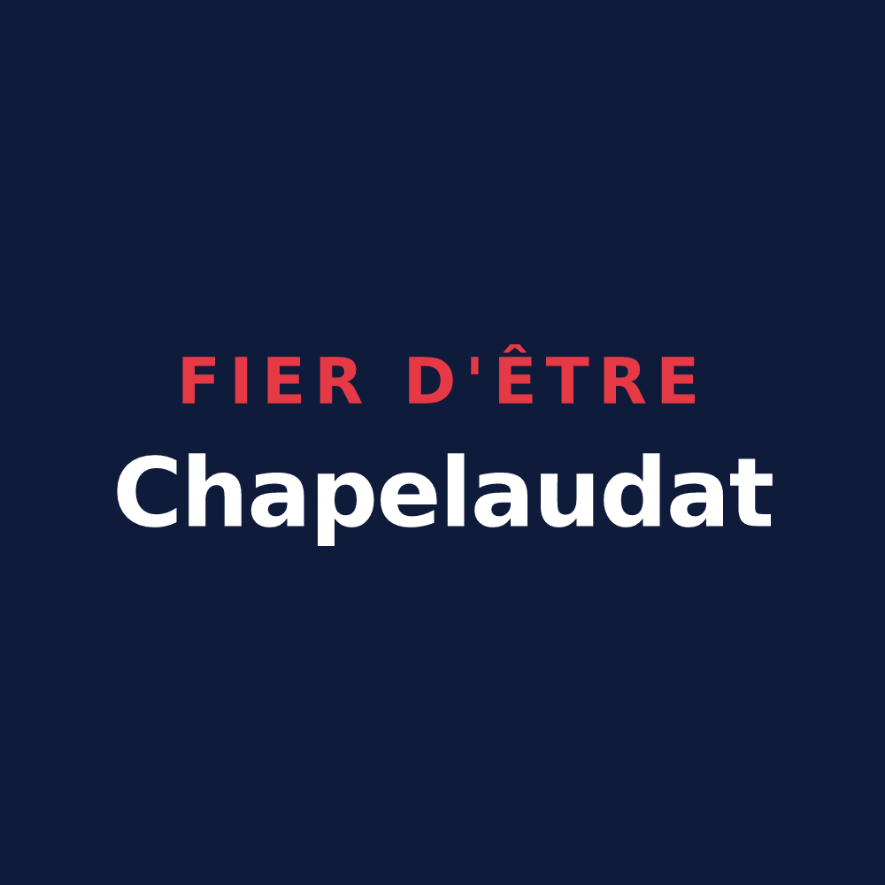 T-shirt « Fier d'être Chapelaudat » — design pour La Chapelaude