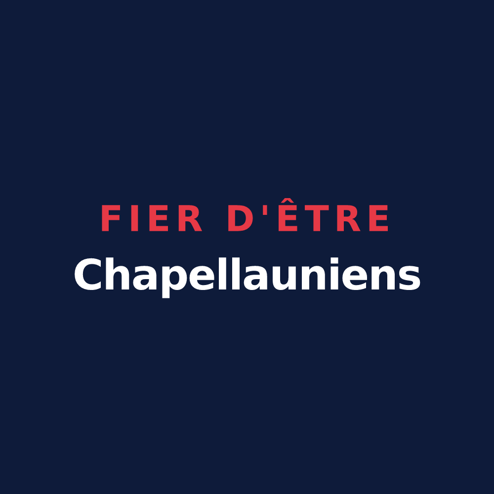 T-shirt « Fier d'être Chapellauniens » — design pour La Chapelle-aux-Naux