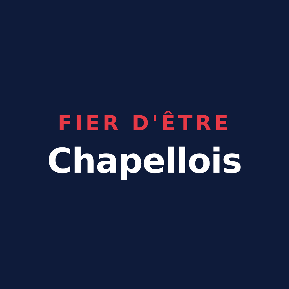 T-shirt « Fier d'être Chapellois » — design pour La Chapelle-Chaussée