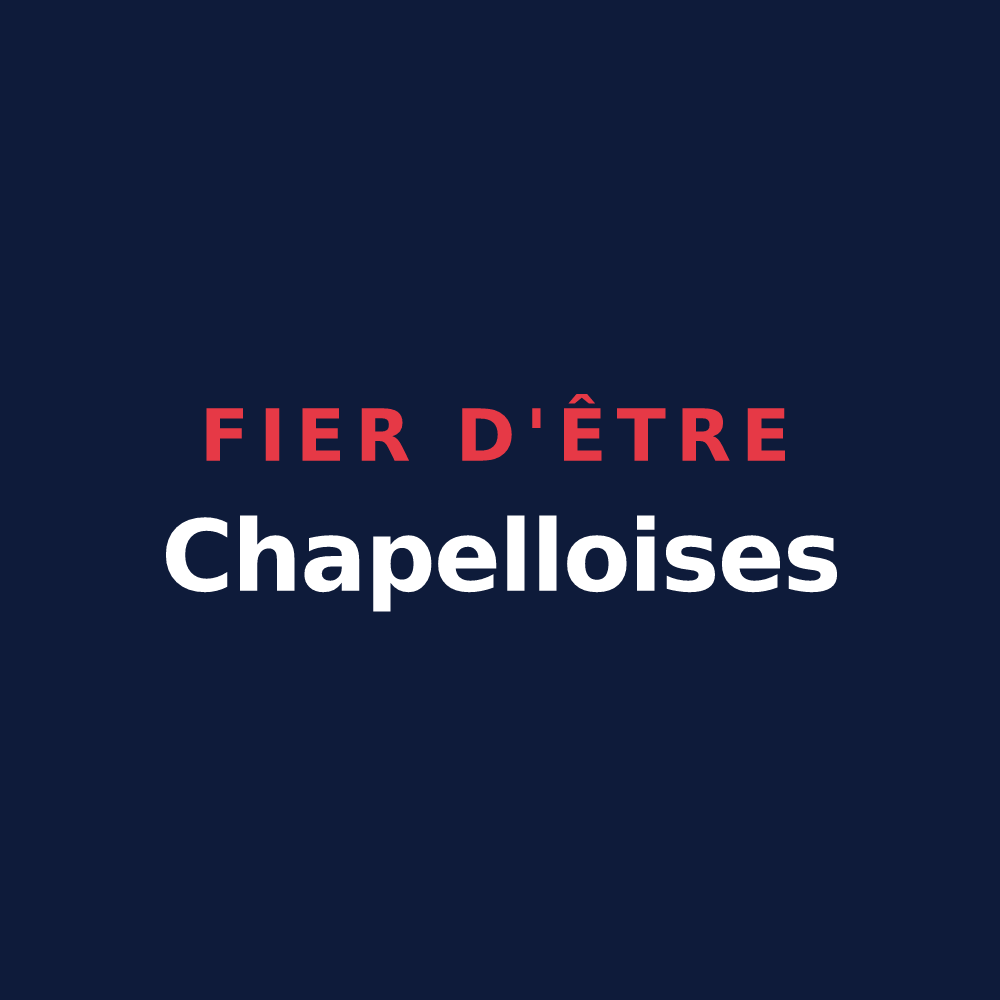 T-shirt « Fier d'être Chapelloises » — design pour La Chapelle-d'Armentières