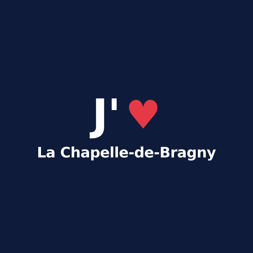 T-shirt personnalisé La Chapelle-de-Bragny — design J'aime La Chapelle-de-Bragny