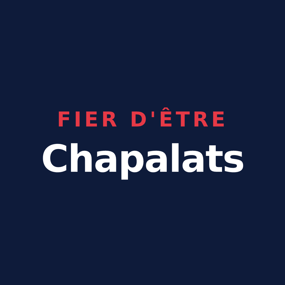 T-shirt « Fier d'être Chapalats » — design pour La Chapelle-de-Bragny