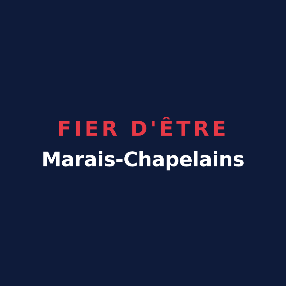 T-shirt « Fier d'être Marais-Chapelains » — design pour La Chapelle-des-Marais