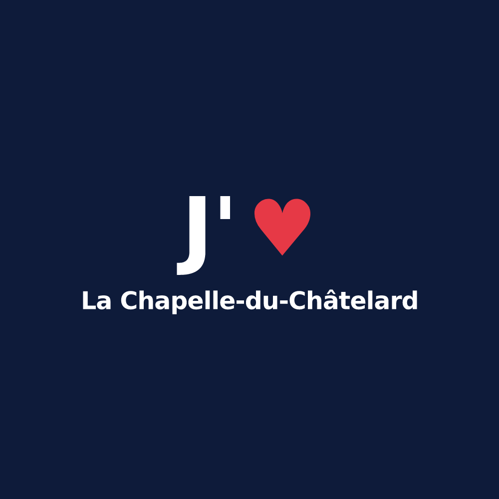 T-shirt personnalisé La Chapelle-du-Châtelard — design J'aime La Chapelle-du-Châtelard