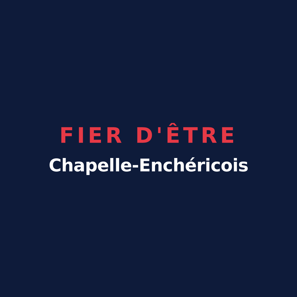 T-shirt « Fier d'être Chapelle-Enchéricois » — design pour La Chapelle-Enchérie