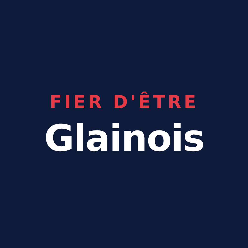 T-shirt « Fier d'être Glainois » — design pour La Chapelle-Glain