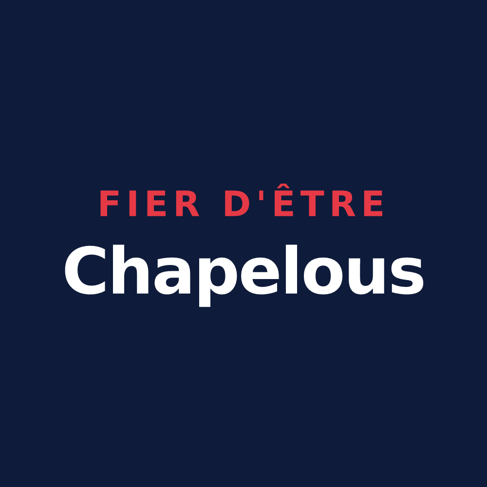 T-shirt « Fier d'être Chapelous » — design pour La Chapelle-Laurent