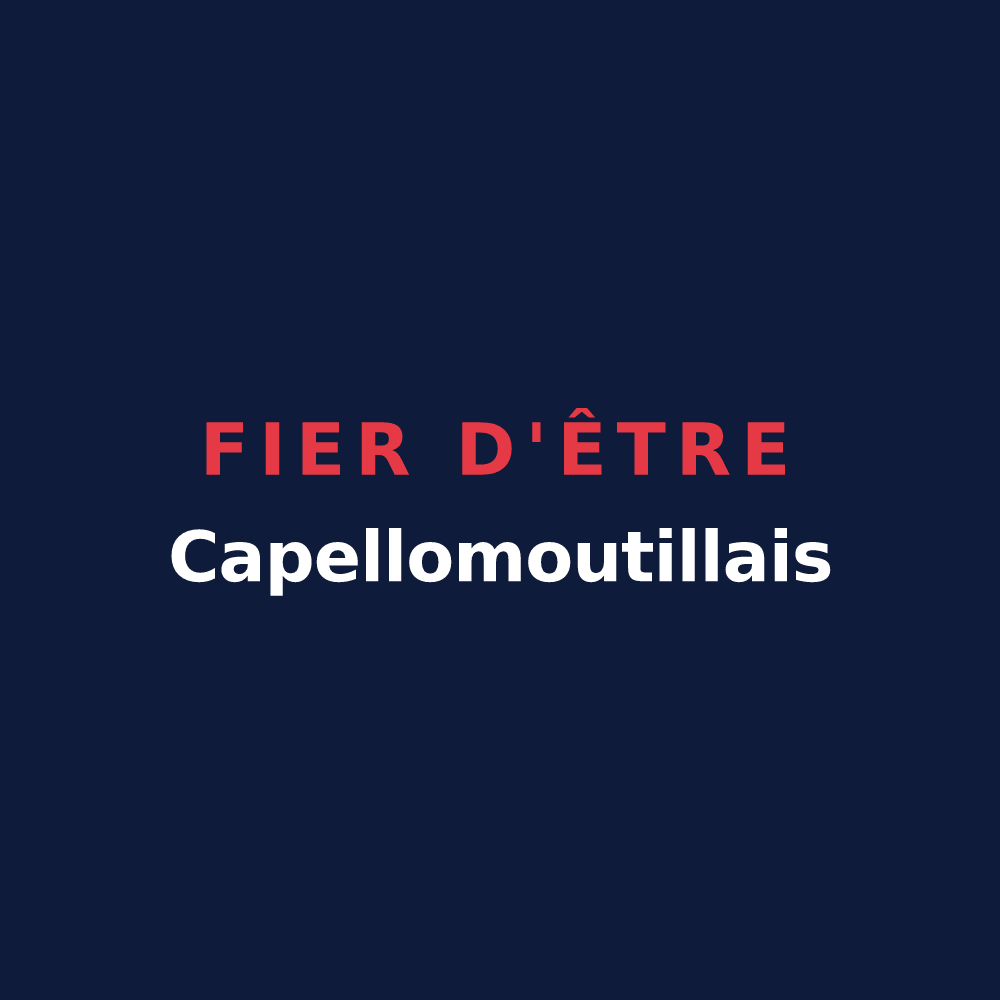 T-shirt « Fier d'être Capellomoutillais » — design pour La Chapelle-Moutils