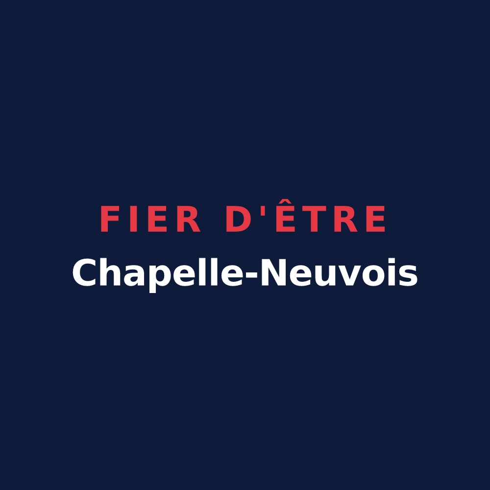 T-shirt « Fier d'être Chapelle-Neuvois » — design pour La Chapelle-Neuve