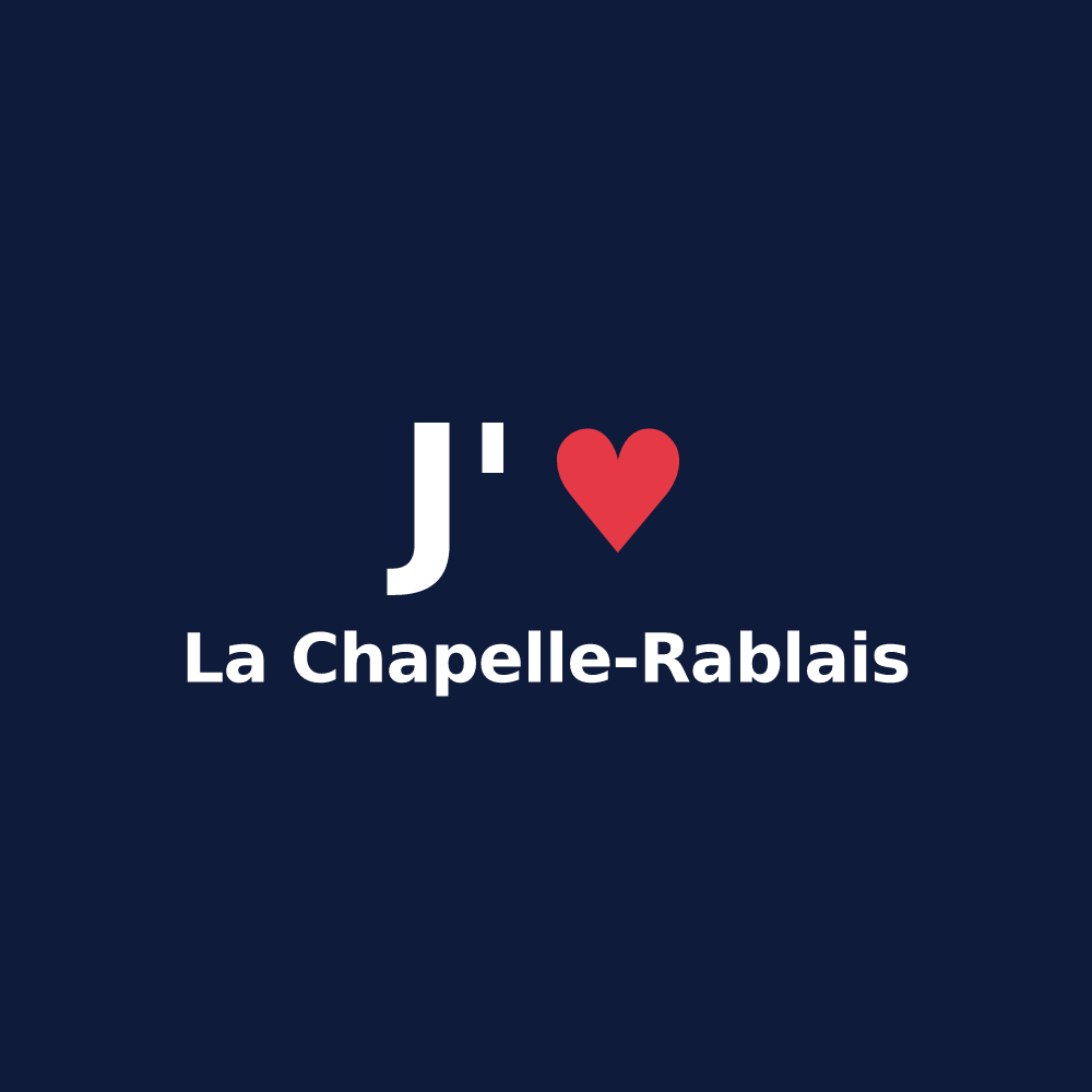T-shirt personnalisé La Chapelle-Rablais — design « J'aime La Chapelle-Rablais » imprimé sur le t-shirt