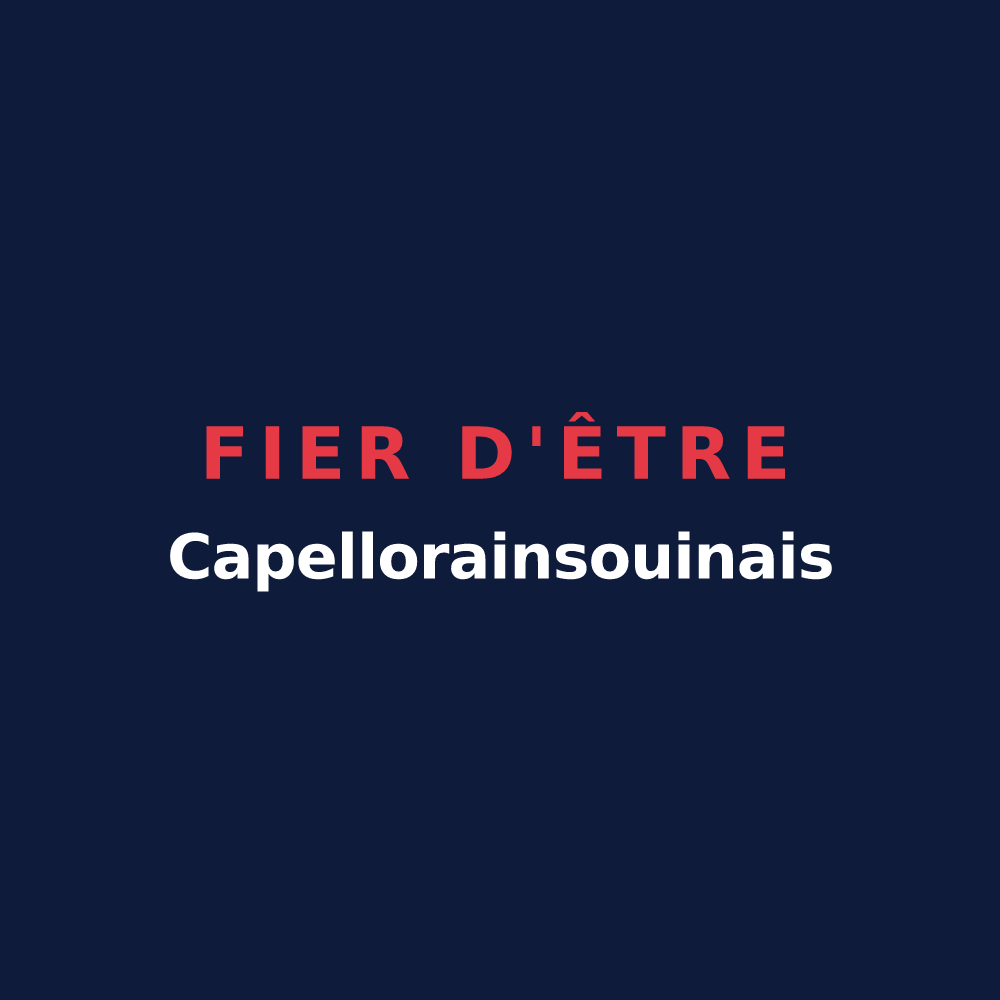 T-shirt « Fier d'être Capellorainsouinais » — design pour La Chapelle-Rainsouin