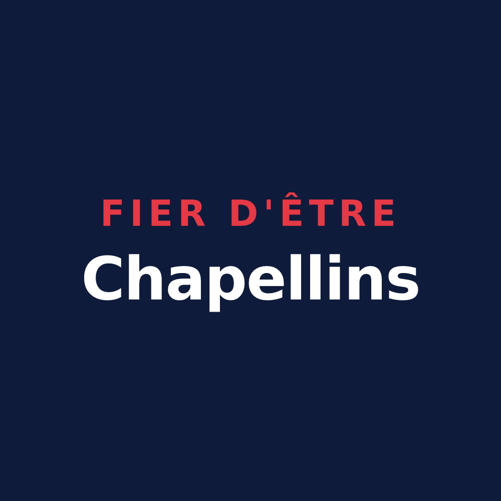 T-shirt « Fier d'être Chapellins » — design pour La Chapelle-Rambaud
