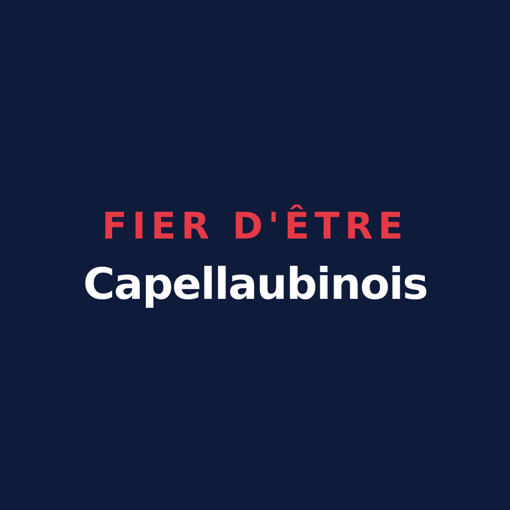 T-shirt « Fier d'être Capellaubinois » — design pour La Chapelle-Saint-Aubin