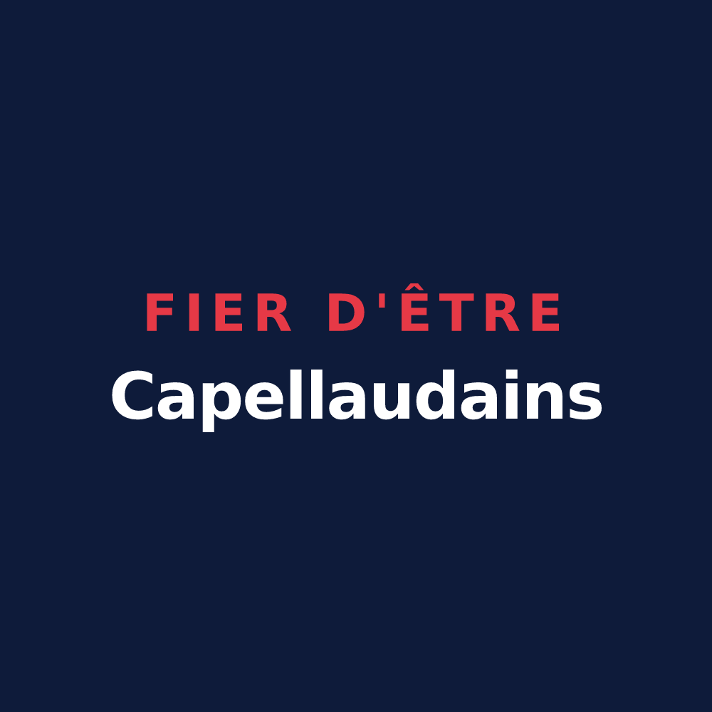 T-shirt « Fier d'être Capellaudains » — design pour La Chapelle-Saint-Laud