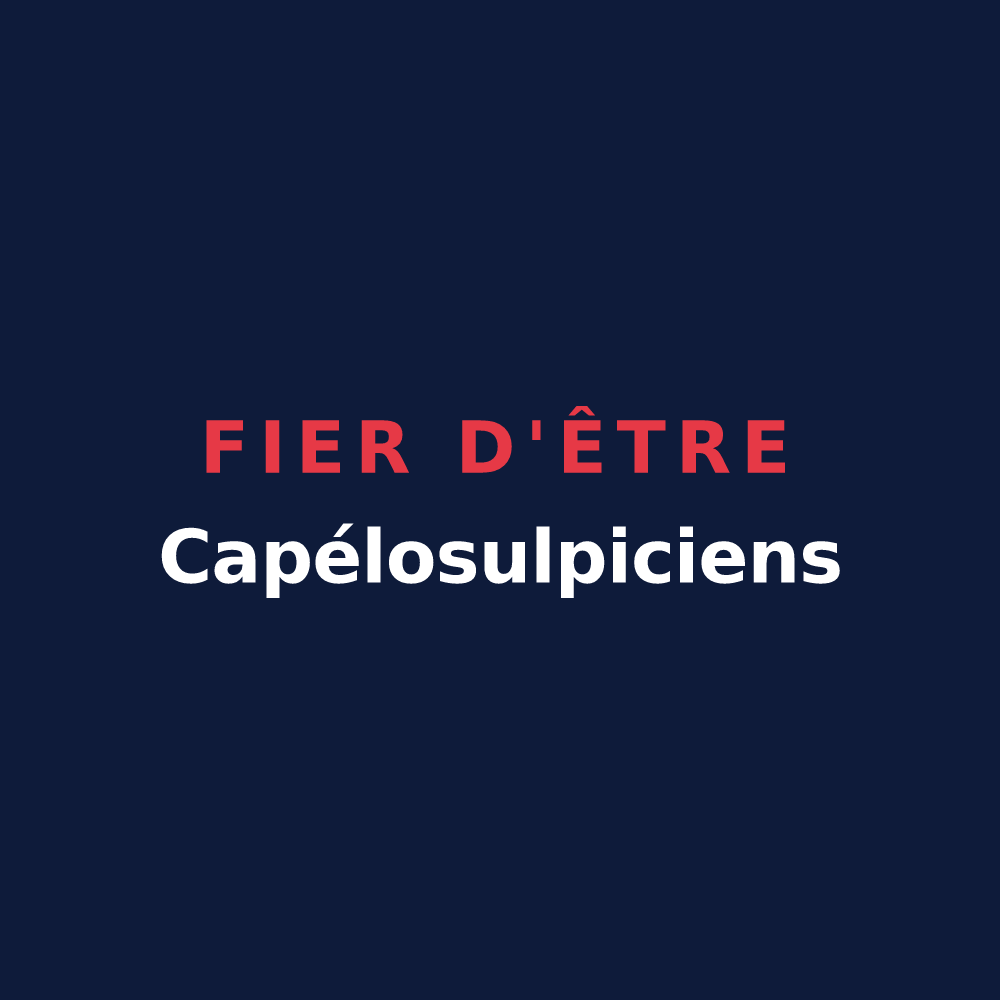 T-shirt « Fier d'être Capélosulpiciens » — design pour La Chapelle-Saint-Sulpice