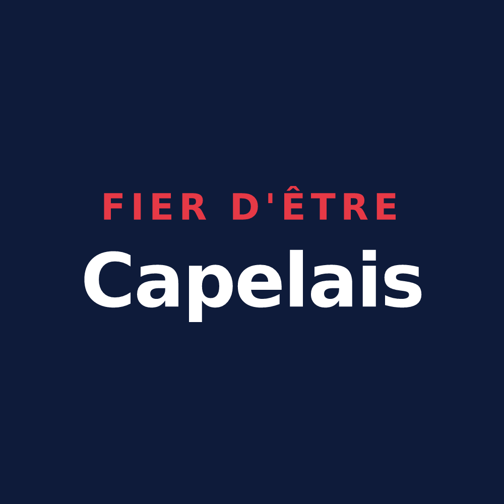 T-shirt « Fier d'être Capelais » — design pour La Chapelle-sur-Dun
