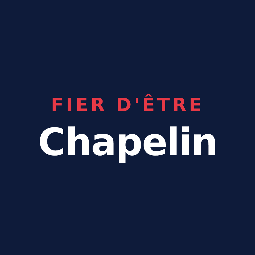 T-shirt « Fier d'être Chapelin » — design pour La Chapelle-sur-Oreuse