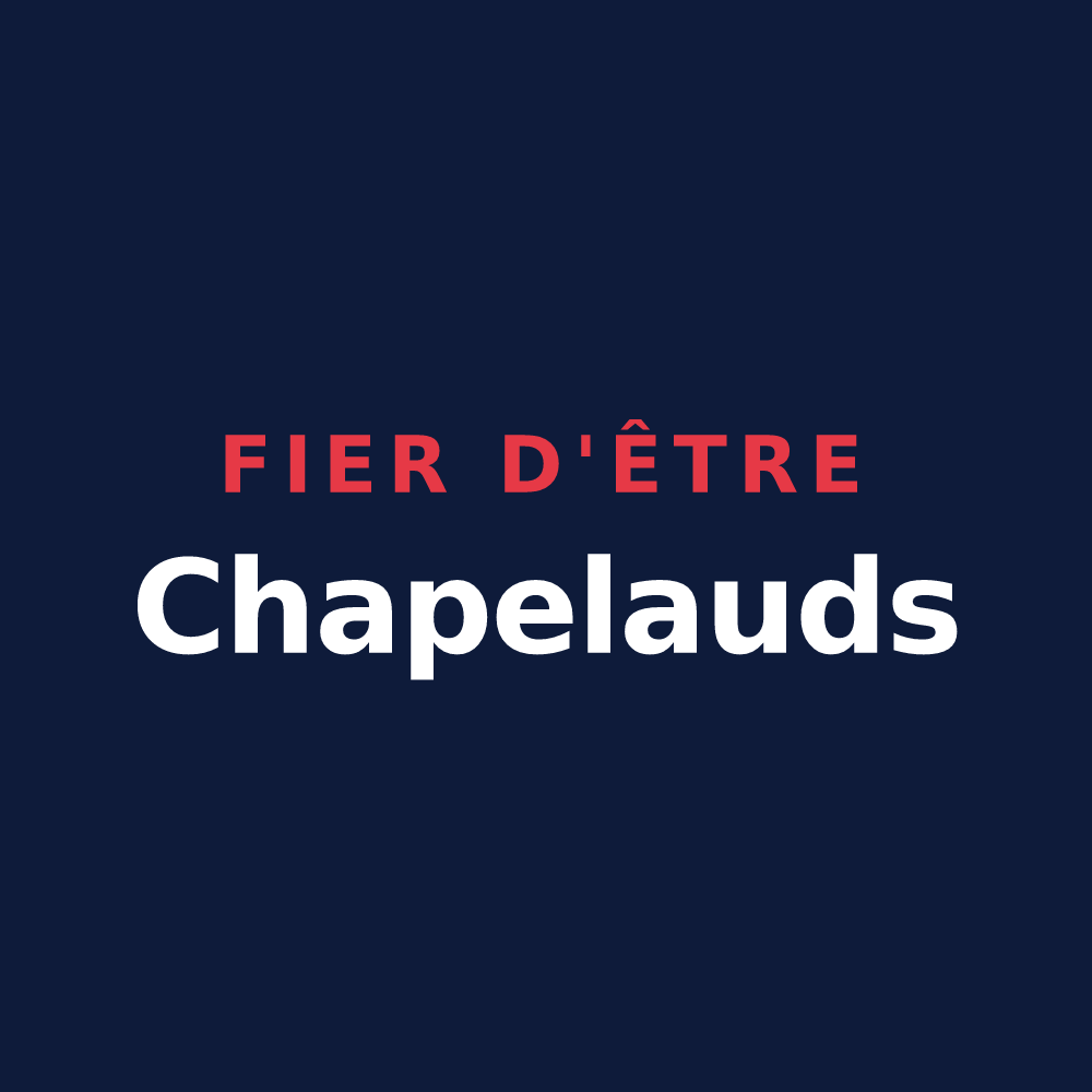 T-shirt « Fier d'être Chapelauds » — design pour La Chapelle-Taillefert