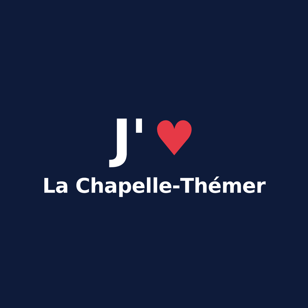 T-shirt personnalisé La Chapelle-Thémer — design J'aime La Chapelle-Thémer