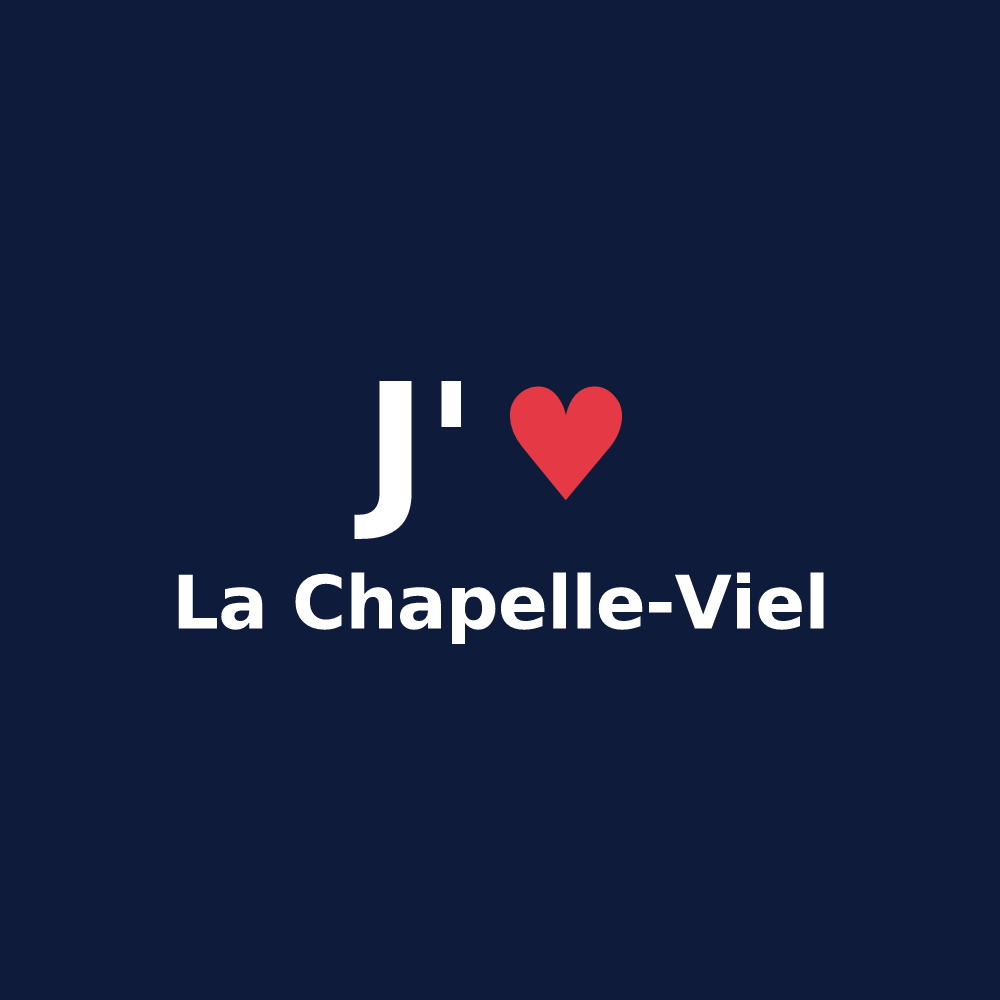T-shirt personnalisé La Chapelle-Viel — design J'aime La Chapelle-Viel