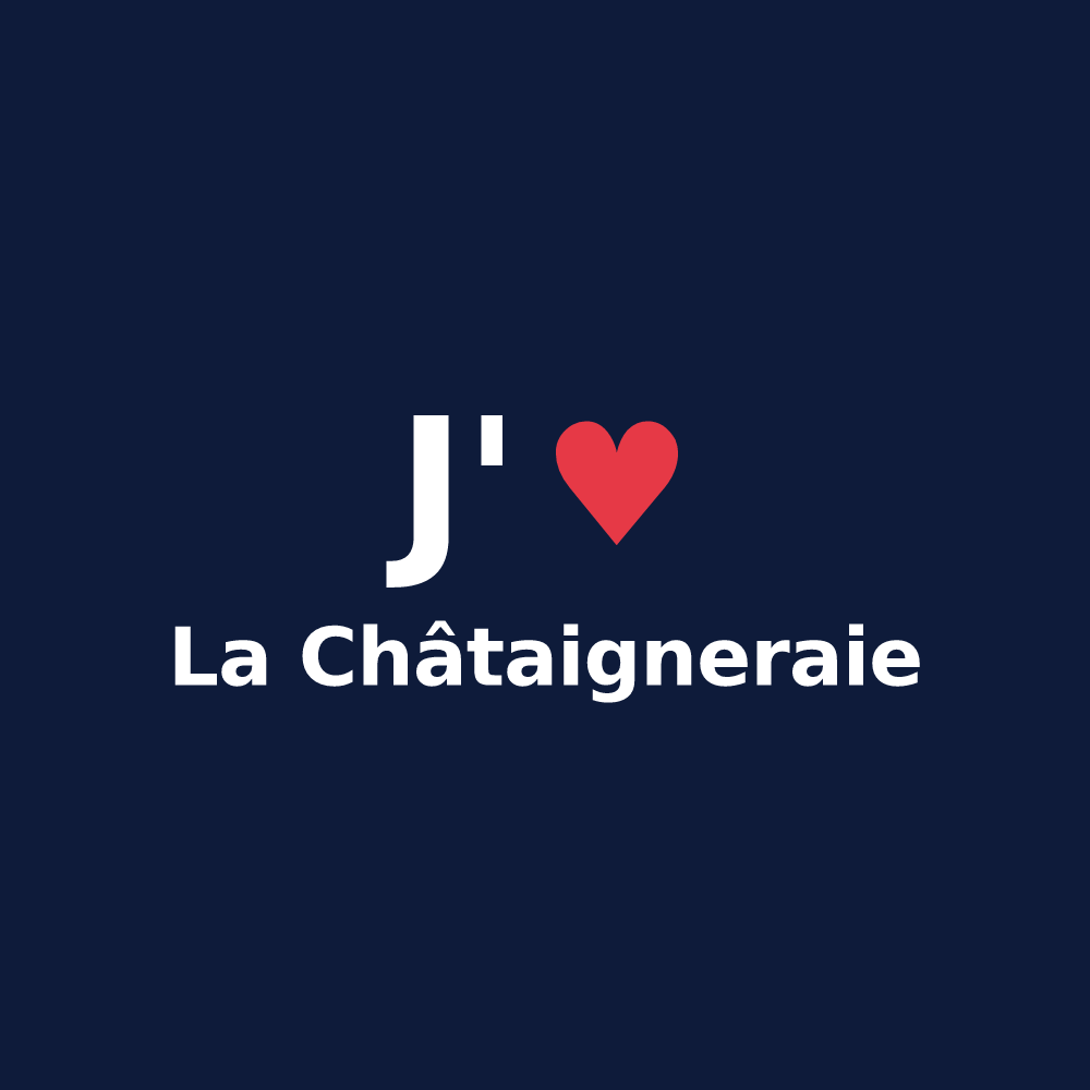 T-shirt personnalisé La Châtaigneraie — design J'aime La Châtaigneraie