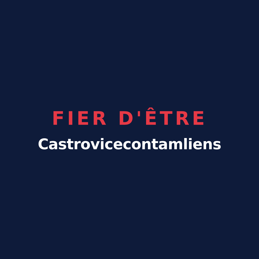 T-shirt « Fier d'être Castrovicecontamliens » — design pour La Châtre-Langlin