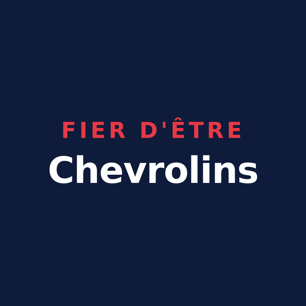 T-shirt « Fier d'être Chevrolins » — design pour La Chevrolière