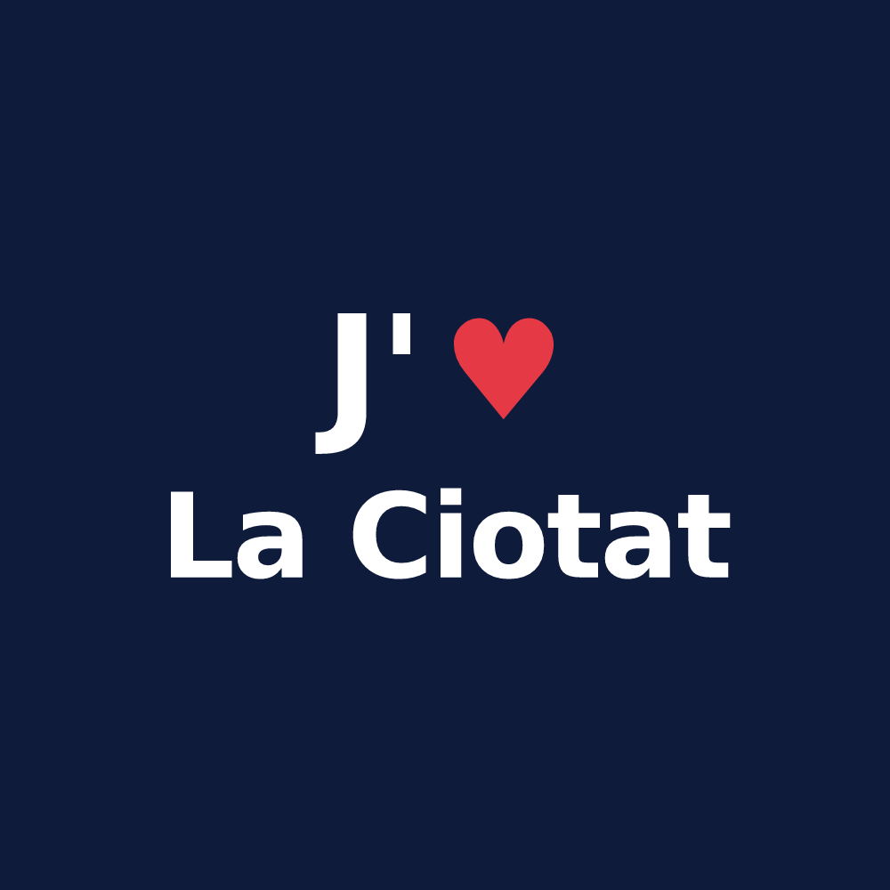 T-shirt personnalisé La Ciotat — design J'aime La Ciotat