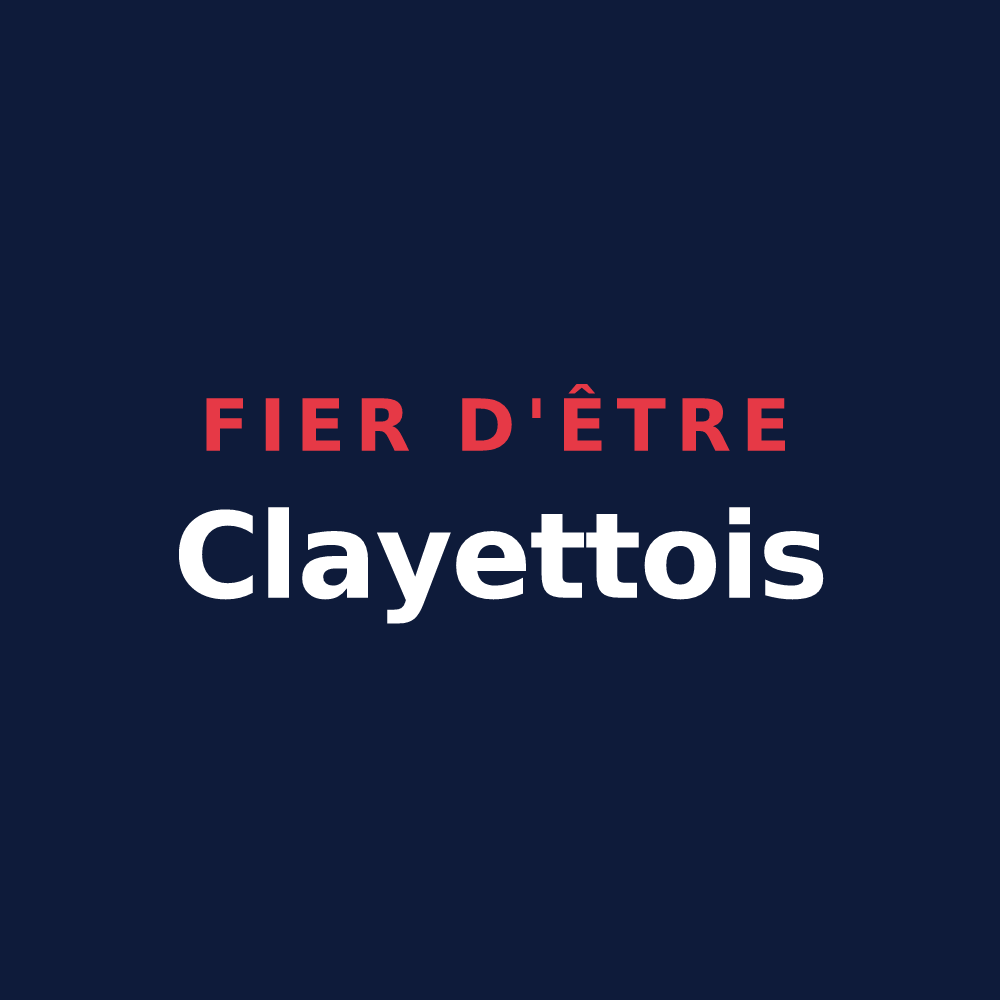 T-shirt « Fier d'être Clayettois » — design pour La Clayette