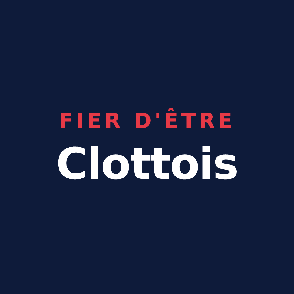 T-shirt « Fier d'être Clottois » — design pour La Clotte
