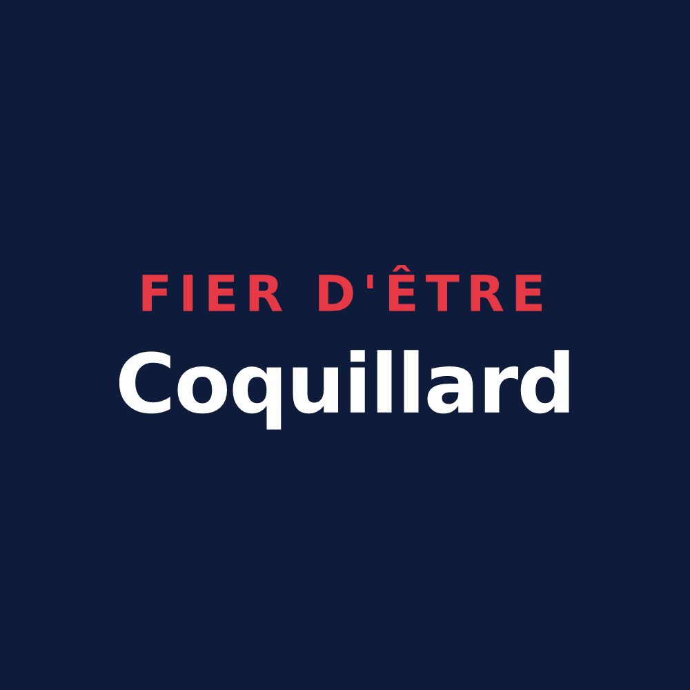 T-shirt « Fier d'être Coquillard » — design pour La Coquille