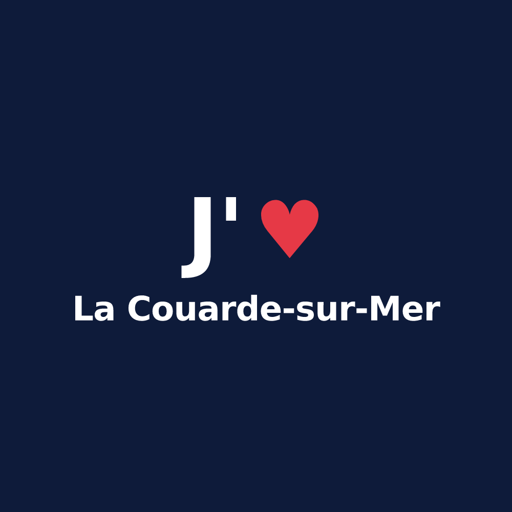 T-shirt personnalisé La Couarde-sur-Mer — design J'aime La Couarde-sur-Mer