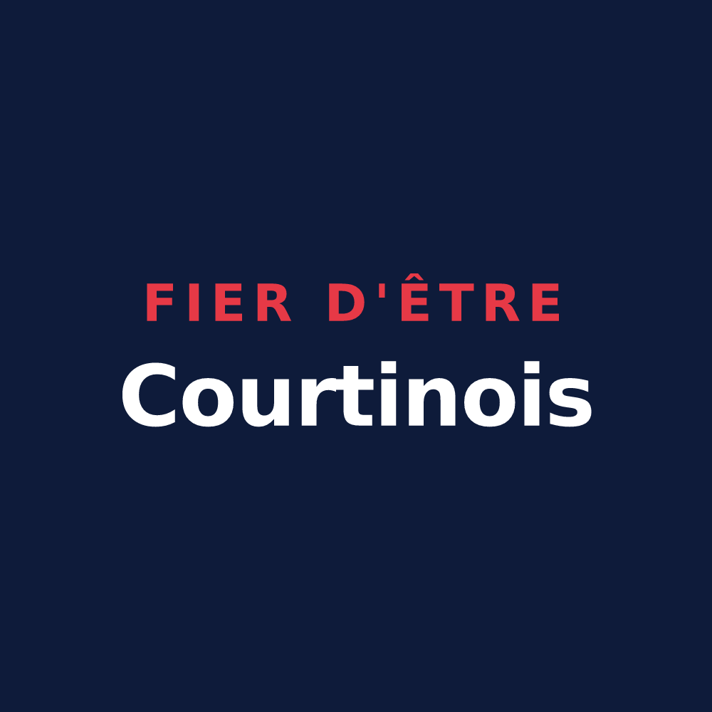 T-shirt « Fier d'être Courtinois » — design pour La Courtine