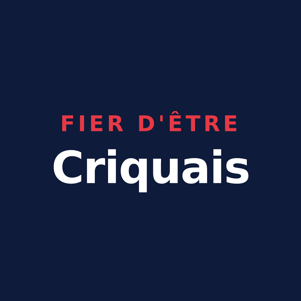 T-shirt « Fier d'être Criquais » — design pour La Crique