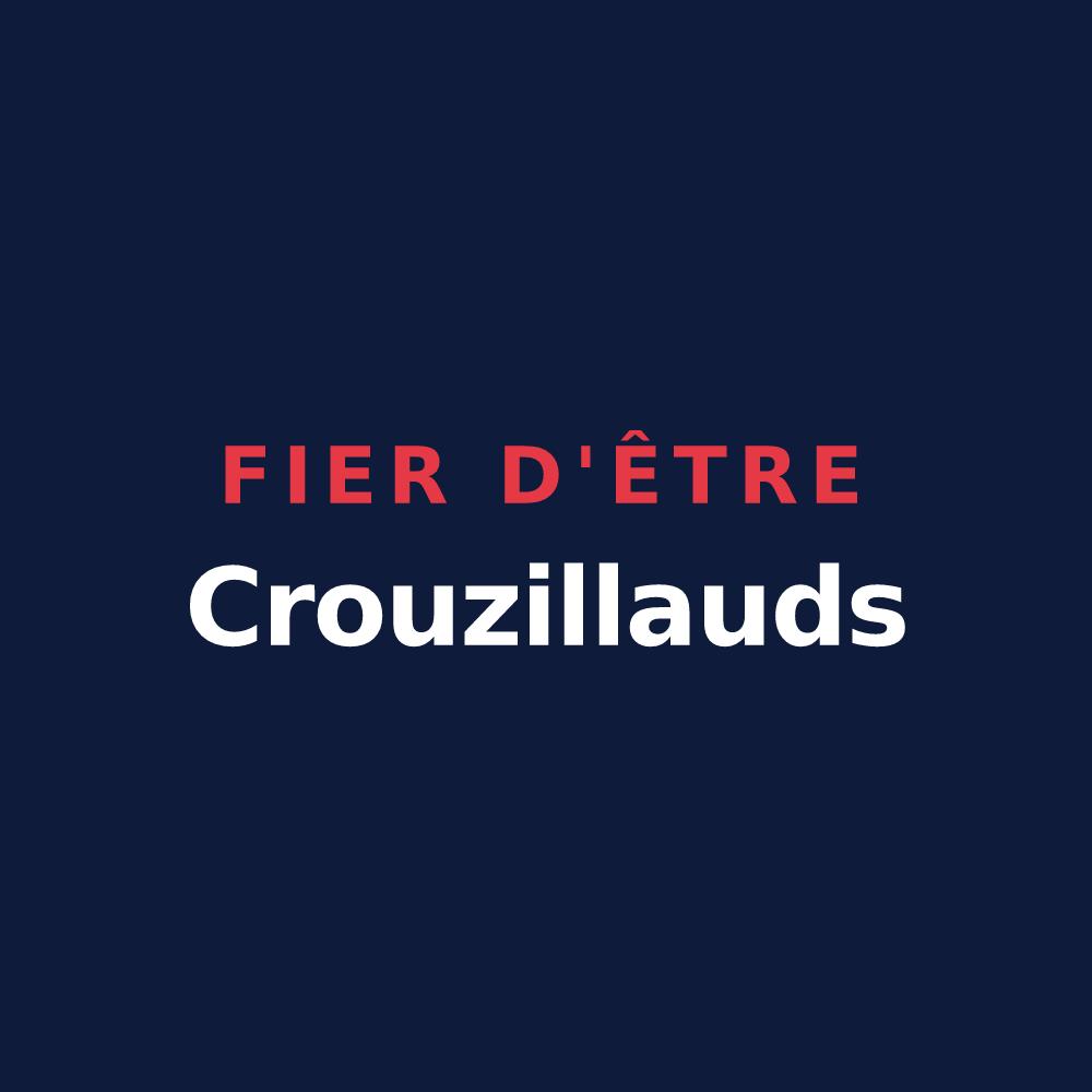 T-shirt « Fier d'être Crouzillauds » — design pour La Croisille-sur-Briance