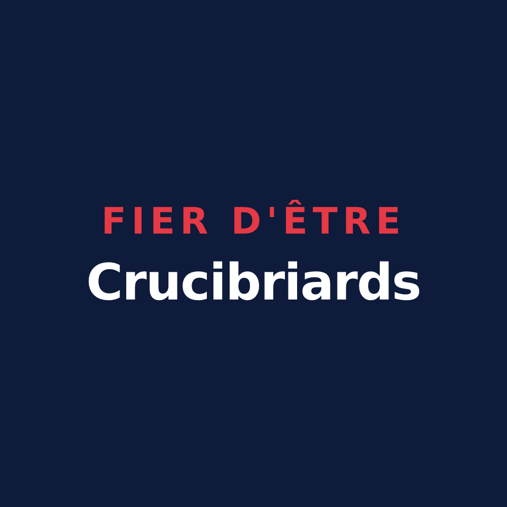 T-shirt « Fier d'être Crucibriards » — design pour La Croix-en-Brie